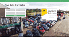 Desktop Screenshot of fivebellscarsales.co.uk