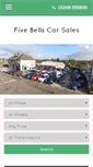 Mobile Screenshot of fivebellscarsales.co.uk